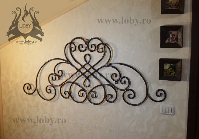 Nod decorativ - Panou decorativ din fier forjat pentru perete
