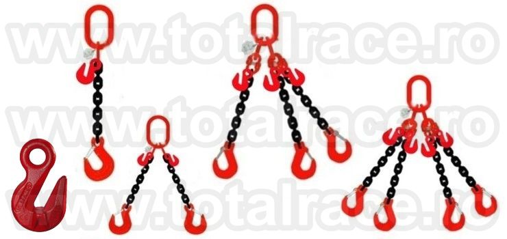 dispozitive lant ridicare 1-4 brate cu carlige de scurtare cu ochi